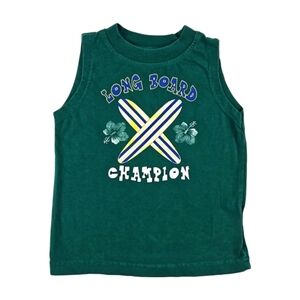 Baby Surf Longboard Tank Top in Green 18 Months